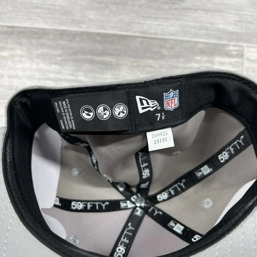 Cincinnati Bengals New Era 2025 NFL Sideline 59FIFTY‎ Fitted Hat Cap Gray 7 1/8